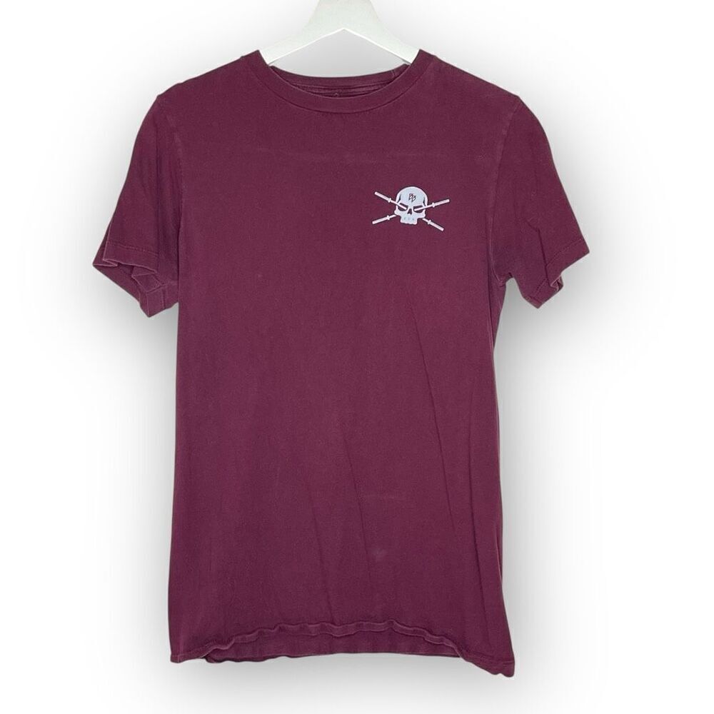 Barbell Brigade Seekers of Mischief Red Maroon Short Sleeve Tshirt Unisex Small